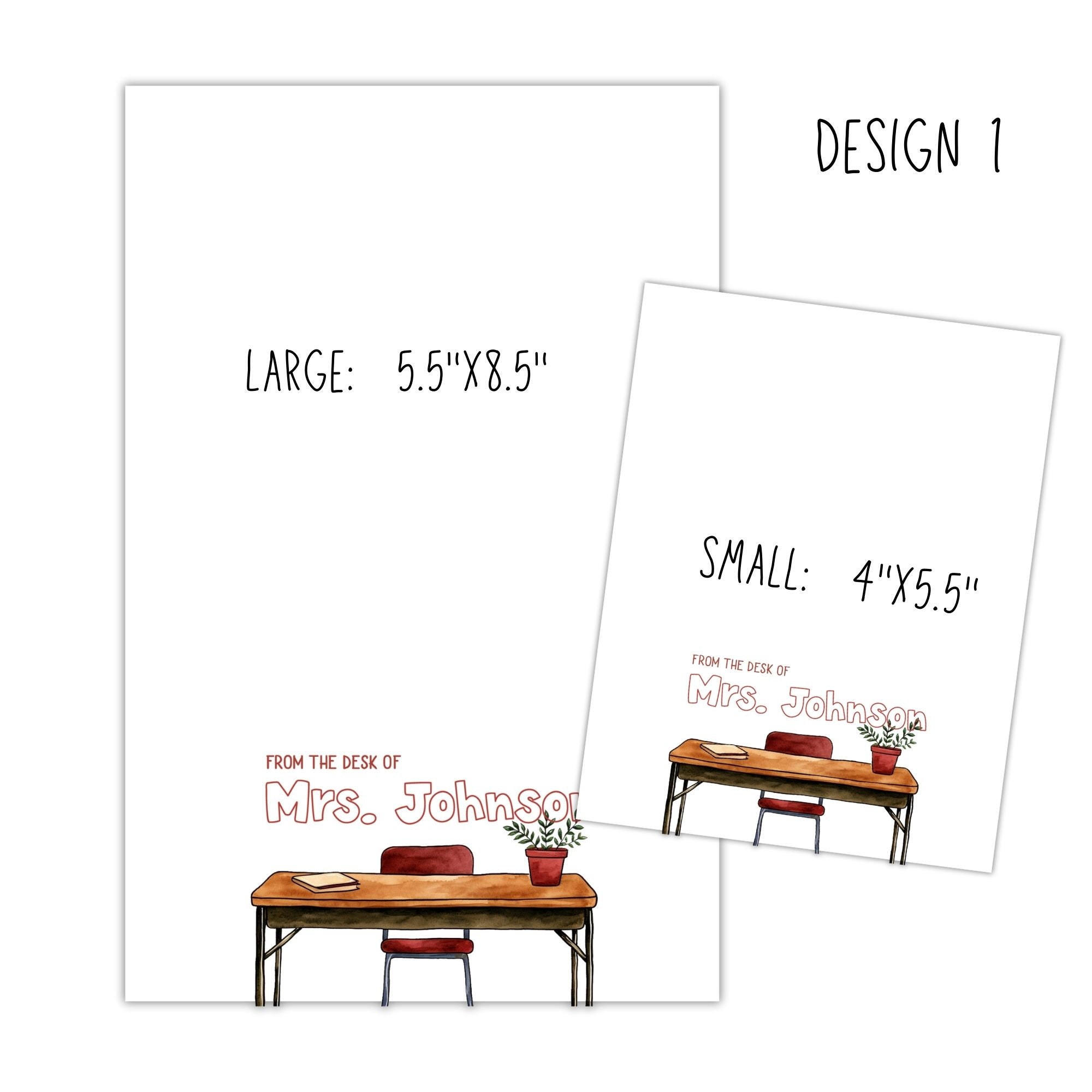 Teacher Personalized Notepad, Custom Teacher Notepad Bundle, Teacher ...