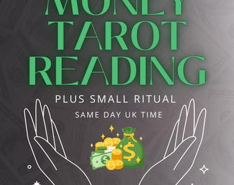 Money Tarot Reading with Ritual, Financial Clarity & Business Energy, Abundance Guidance, Same Day Reading, Fast Delivery