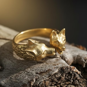 Kissing dogs ring, dog lover inspired animal jewelry, symbolic friendship statement band, and handcrafted cute accessory designed for those who are drawn to love, loyalty, and emotional connection. This charming ring features two detailed dog figures in a kissing pose, creating a heartwarming and playful design that represents affection, companionship, and unconditional love.