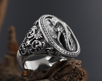 Bague D'Orteil En Argent Sterling 925 Avec Trois Éléphants Joyeux - Réglable Et Tendance