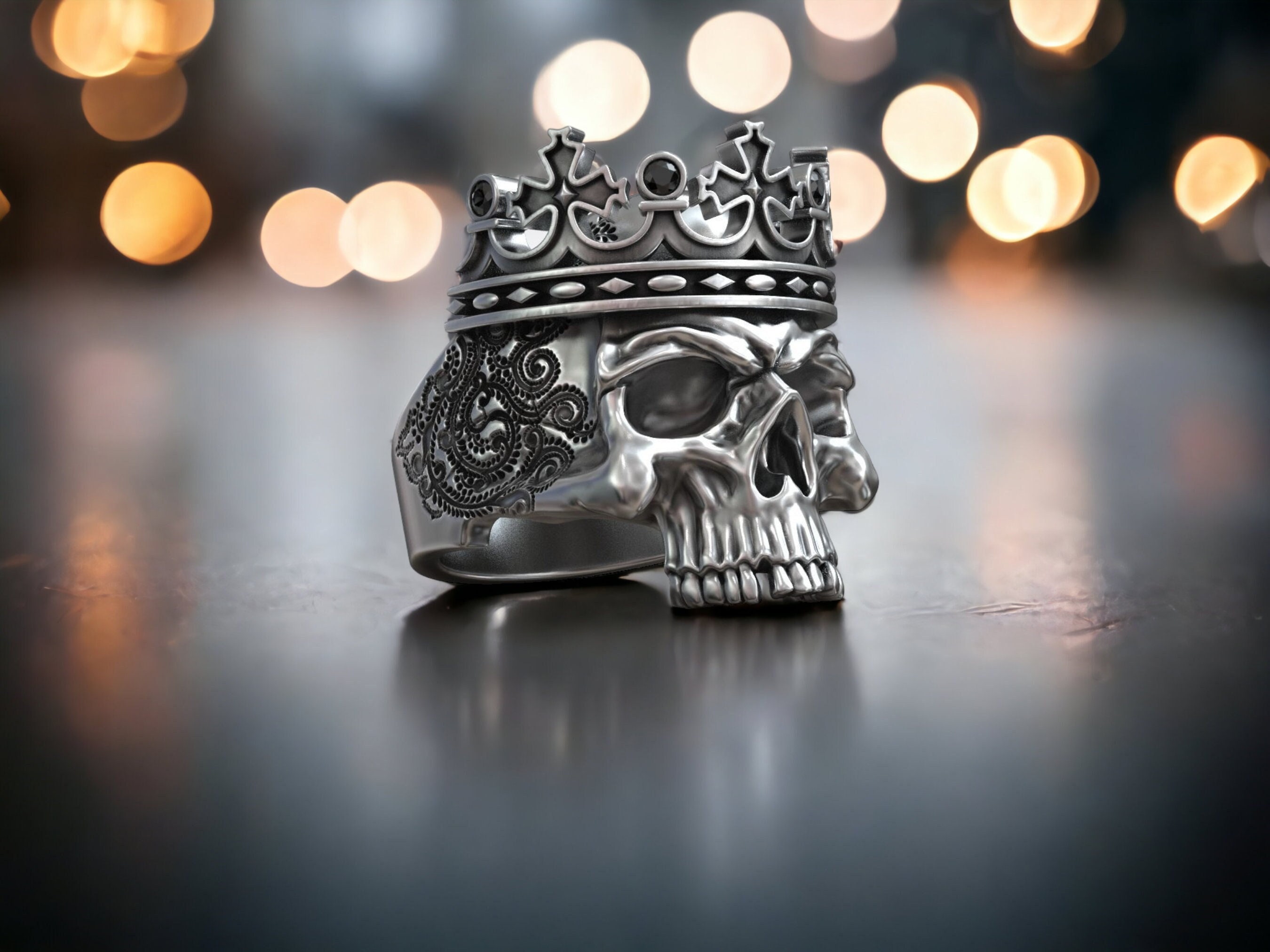 Skull King Ring - Etsy