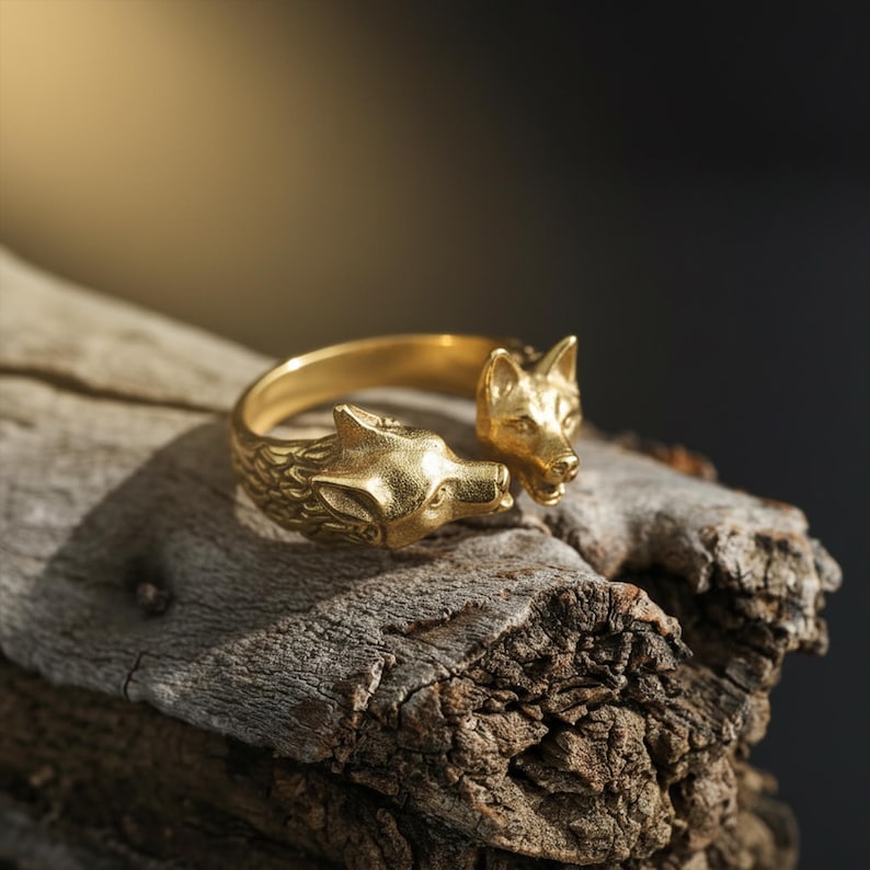 Kissing dogs ring, dog lover inspired animal jewelry, symbolic friendship statement band, and handcrafted cute accessory designed for those who are drawn to love, loyalty, and emotional connection. This charming ring features two detailed dog figures in a kissing pose, creating a heartwarming and playful design that represents affection, companionship, and unconditional love.
