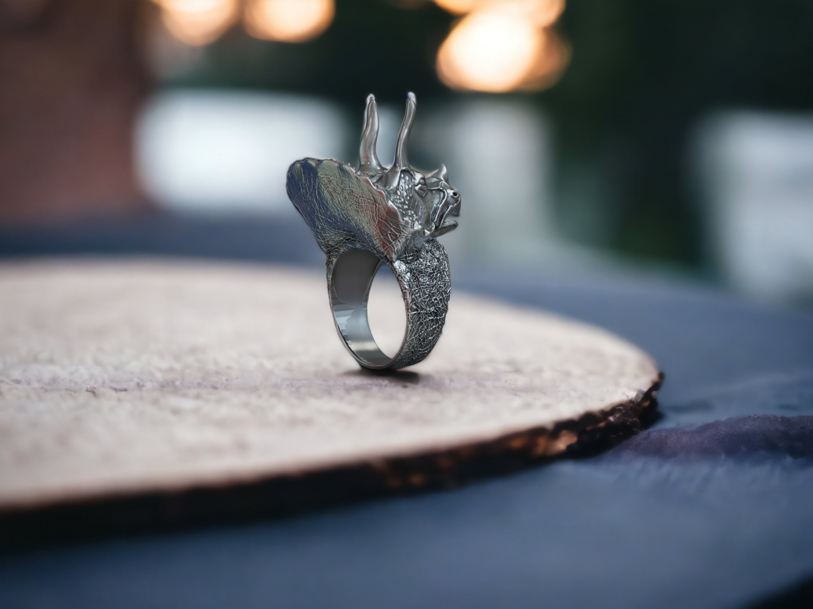 Dal 1960 Nel Cuore Dell'Argento...DINOSAURO TIRANNOSAURO H.6,5 - Foto 4