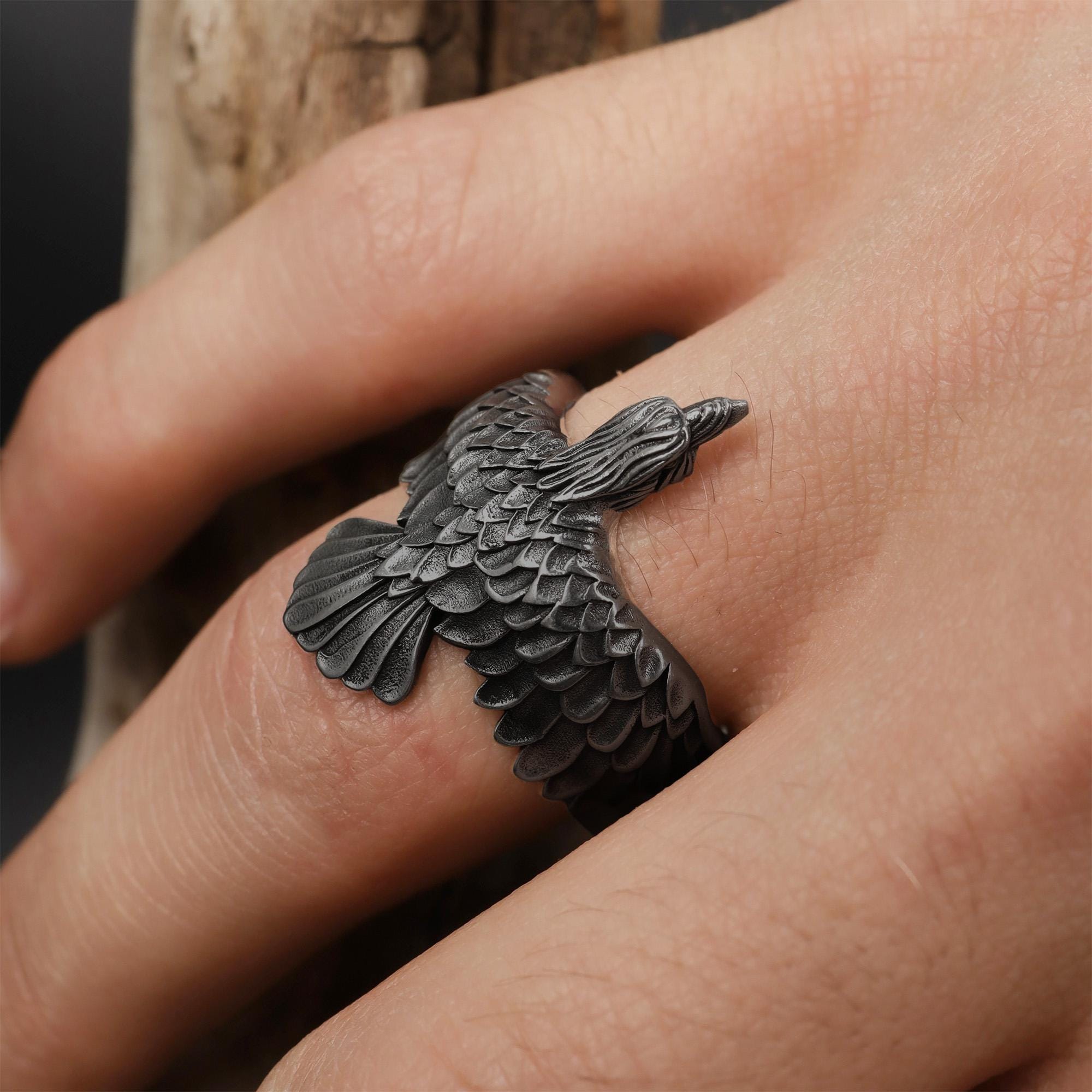 服/ファッション ALCHEMY GOTHIC: Flocking Raven Ring L s-l400.jpg