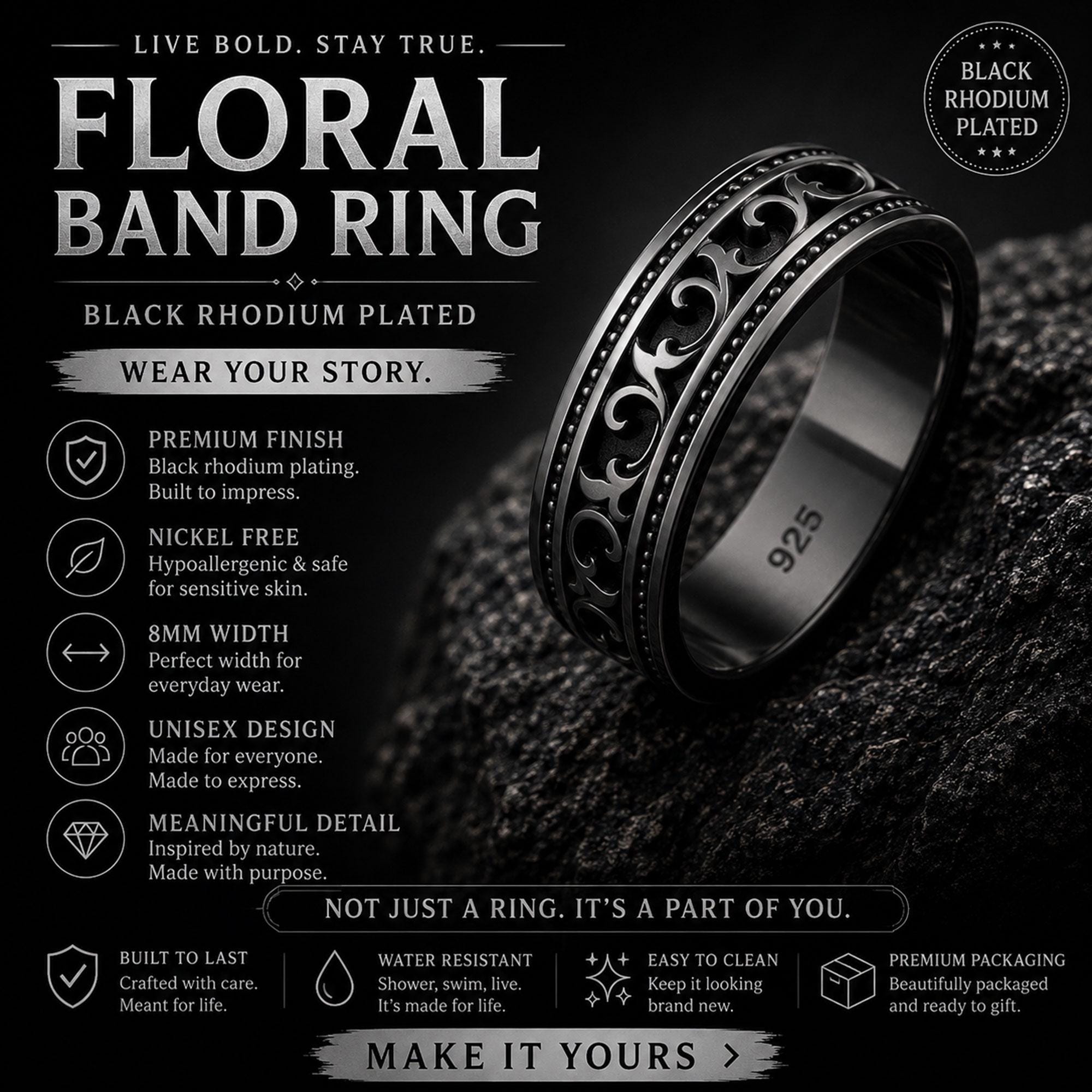 Sterling Silver Vintage Men