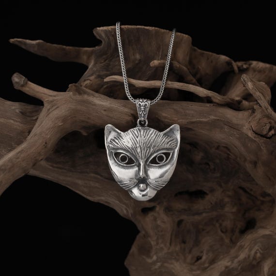 猫型 シルバー ペンダント シルバー作家さんハンドメイド 猫型