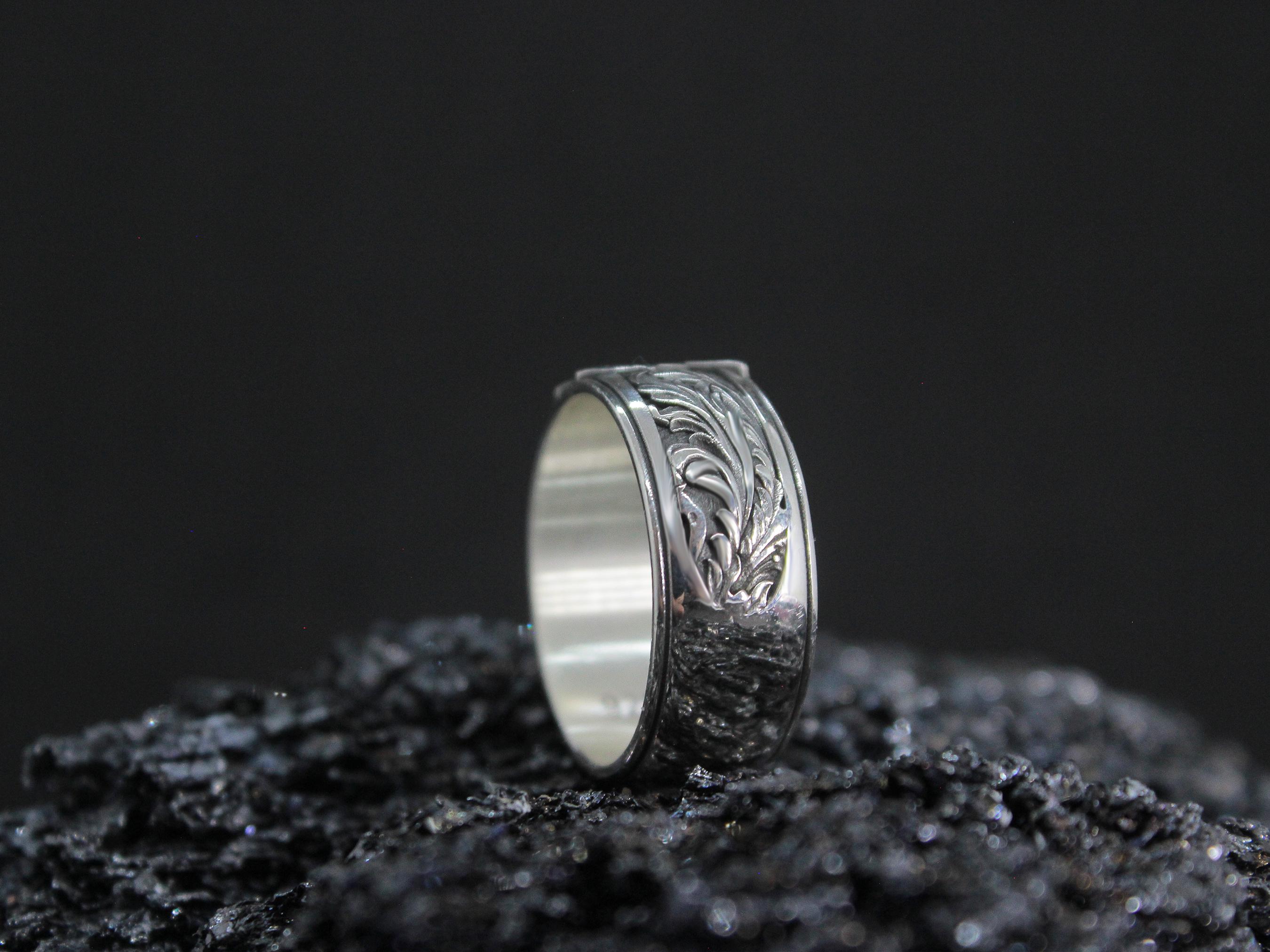 Handmade Sterling Silver Number 13 Ring, Baroque Gothic Design - Etsy