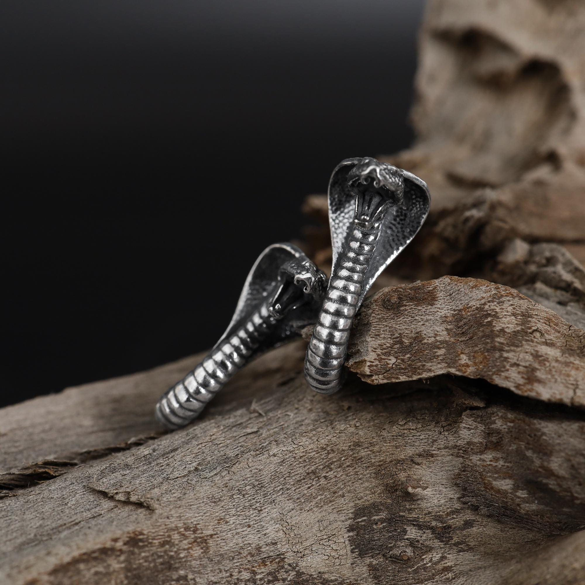Orecchini a forma di serpente vintage punk per donna