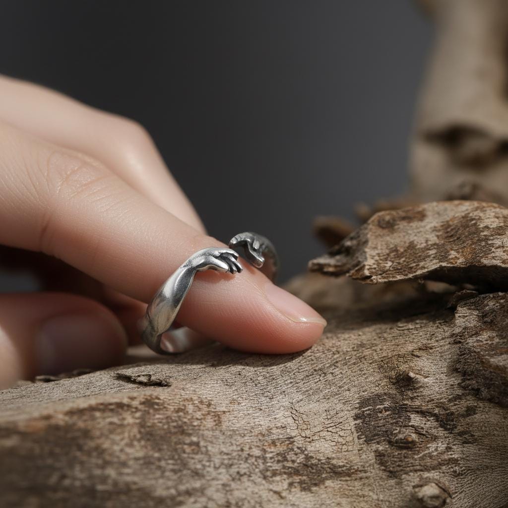 The Creation of Adam Michelangelo Ring: Hand of God Band