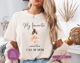 Comfort Colors Custom Name Dance Mom Shirt,Dance Mom Tee, Gift for Dance Mom, Cute Dance Mom gift,Personalized Dance Mom shirt, Gift for Mom