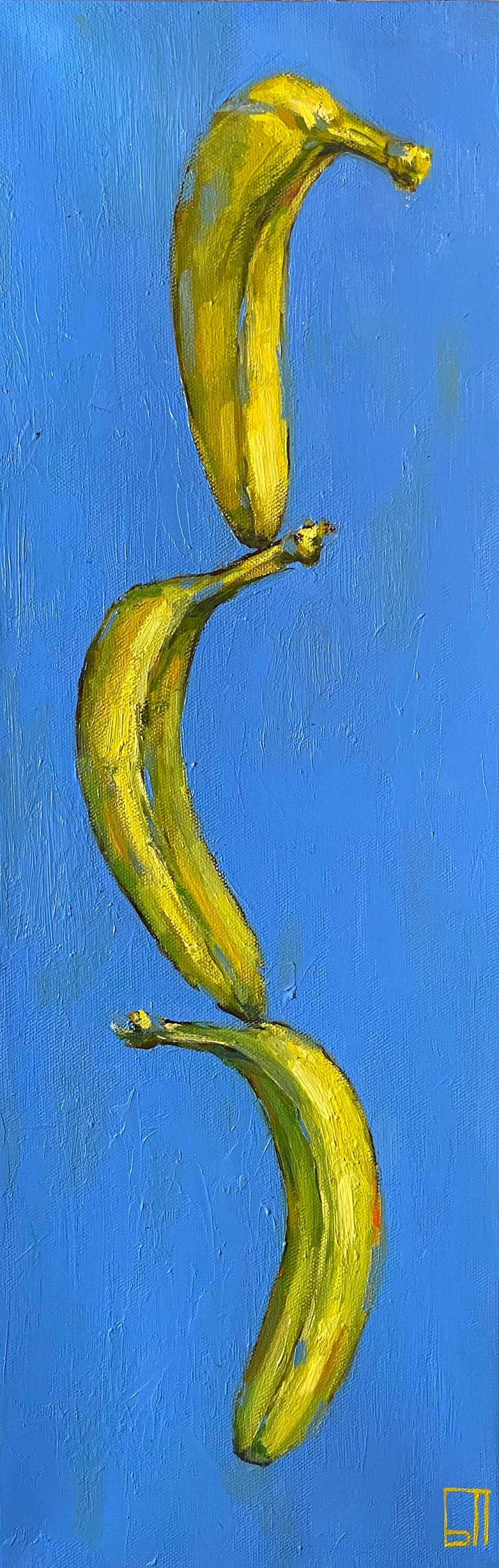 Баланс банан. Оригинальная картина маслом на холсте - Etsy