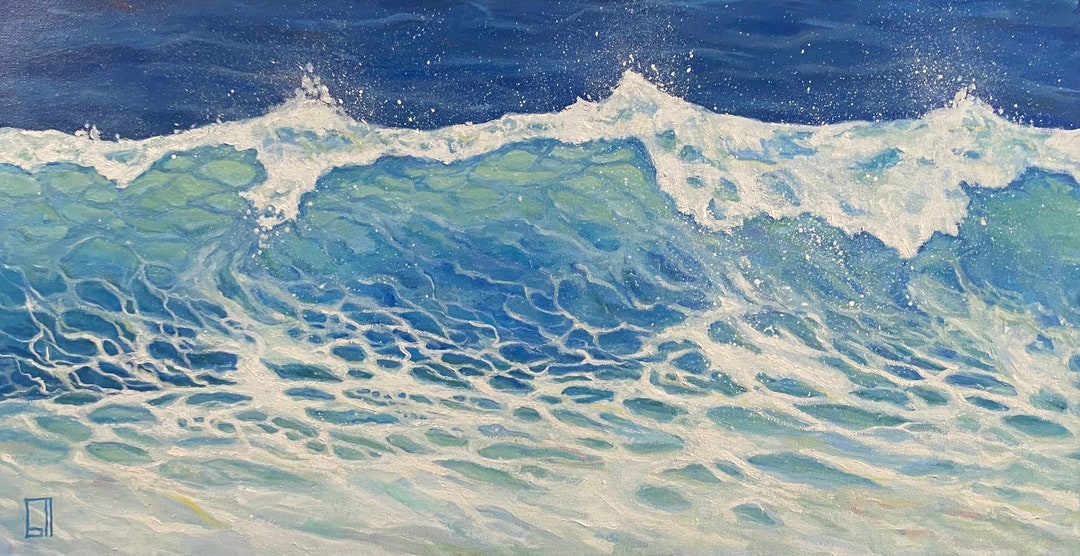 Storm on the Ocean. Original Oil Painting on Canvas - Etsy