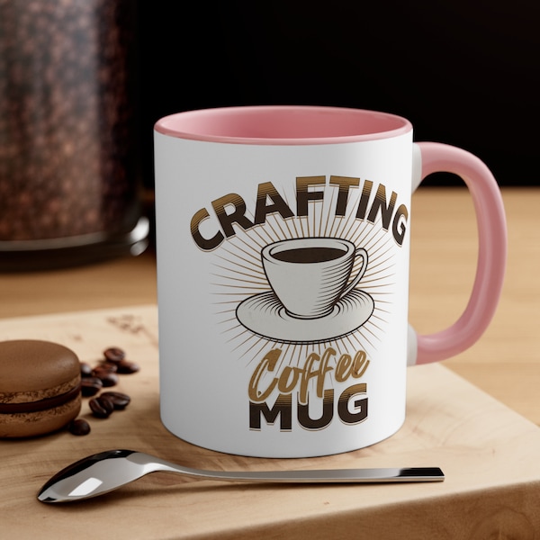 Crafting Coffee Mug or tea cup, Crafter Gift for Her, Mom Gift ideas, sewing painting knitting crafts and hobbies, 11oz