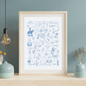 Coastal Cowgirl Poster (Frame Not Included), dorm, decor, bar cart, Poster