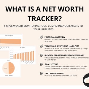 Net Worth Tracker Spreadsheet Template for Google Sheets in Dollars ...