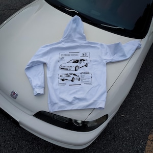 Sudadera/Camiseta Honda Integra Type R (JDM): Gráfico de coche de los 90