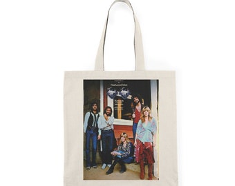 Fleetwood Mac Rumours Billboard cover Natural Tote Bag// Cute vintage shopping tote