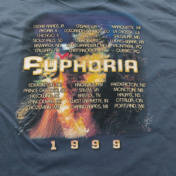 メンズ 00s Def Leppard バンド Euphoria ツアー Tシャツ