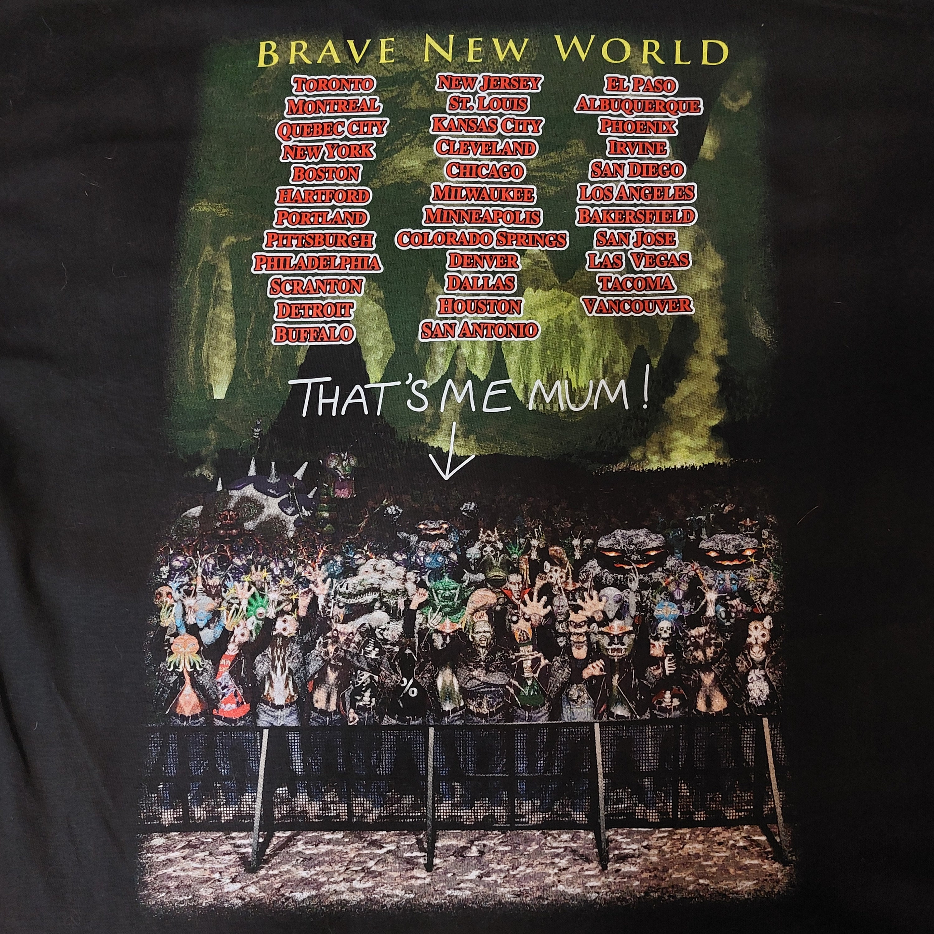 Iron Maiden's Brave New World Tour T-shirt - Etsy