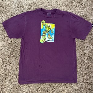 Vans Robot Purple T-Shirt-Used