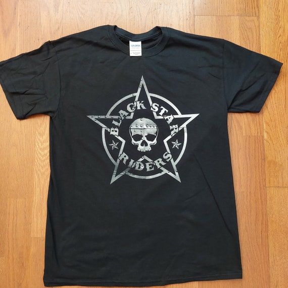 Black Star Riders Skull/Star Logo T-Shirt - image 1