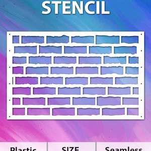 Può includere: Stencils per torta in plastica bianca con un motivo a mattoni. Lo stencil misura 9,8 pollici per 6,2 pollici ed è progettato per creare un motivo senza cuciture sulle torte.