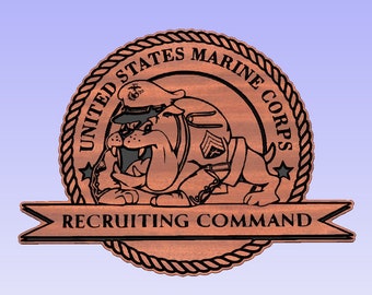 Marine Corps Recruiting Command MCRC cut file (svg, dxf, crv, lbrn, c2d, png, pdf)