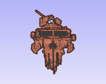 Skull HMMWV Hummer Humvee style cut file (svg, dxf, crv, lbrn, c2d, png, pdf)
