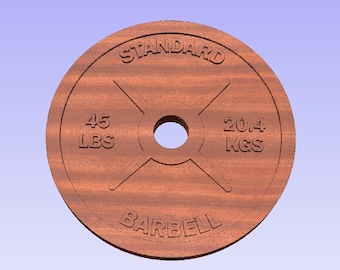 45 lbs plate cut file (svg, dxf, crv, lbrn, c2d, png, pdf)