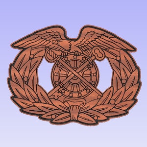 File di taglio quartiermastro dell&#39;esercito (svg, dxf, crv, lbrn, c2d, png, pdf)