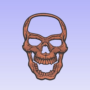 Militaire schedelplaque (svg, dxf, crv, lbrn, c2d, png, pdf)