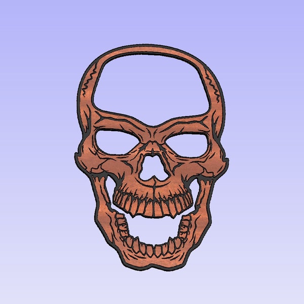 Military skull plaque (svg, dxf, crv, lbrn, c2d, png, pdf)
