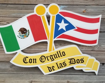 Mexico and Puerto Rico flag cut file (svg, dxf, crv, lbrn, c2d, png, pdf)