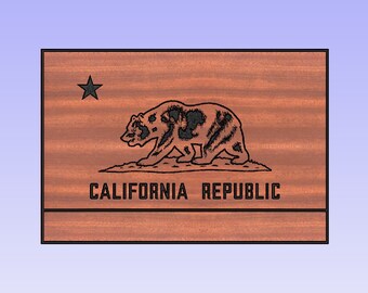 California state flag (svg, dxf, crv, lbrn, c2d, png, pdf)