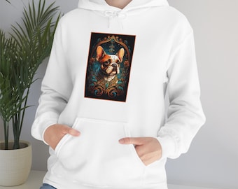 Frenchie Hoodie, French Bulldog Hood Sweatshirt, Frenchie Hooded Sweatshirt, French Bulldog Sweatshirt, Frenchie Mom, Frenchie Dad, Hoodie