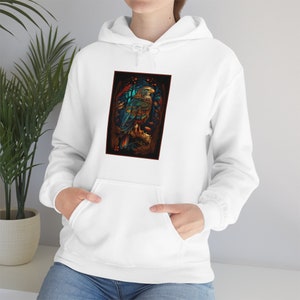 Hawk, Bird of Prey, Eagle, Unisex Heavy Blend Hooded Sweatshirt, Hoodie, Bird Lover, Wildlife, Spirit Animal, Gift, Birthday, Christmas