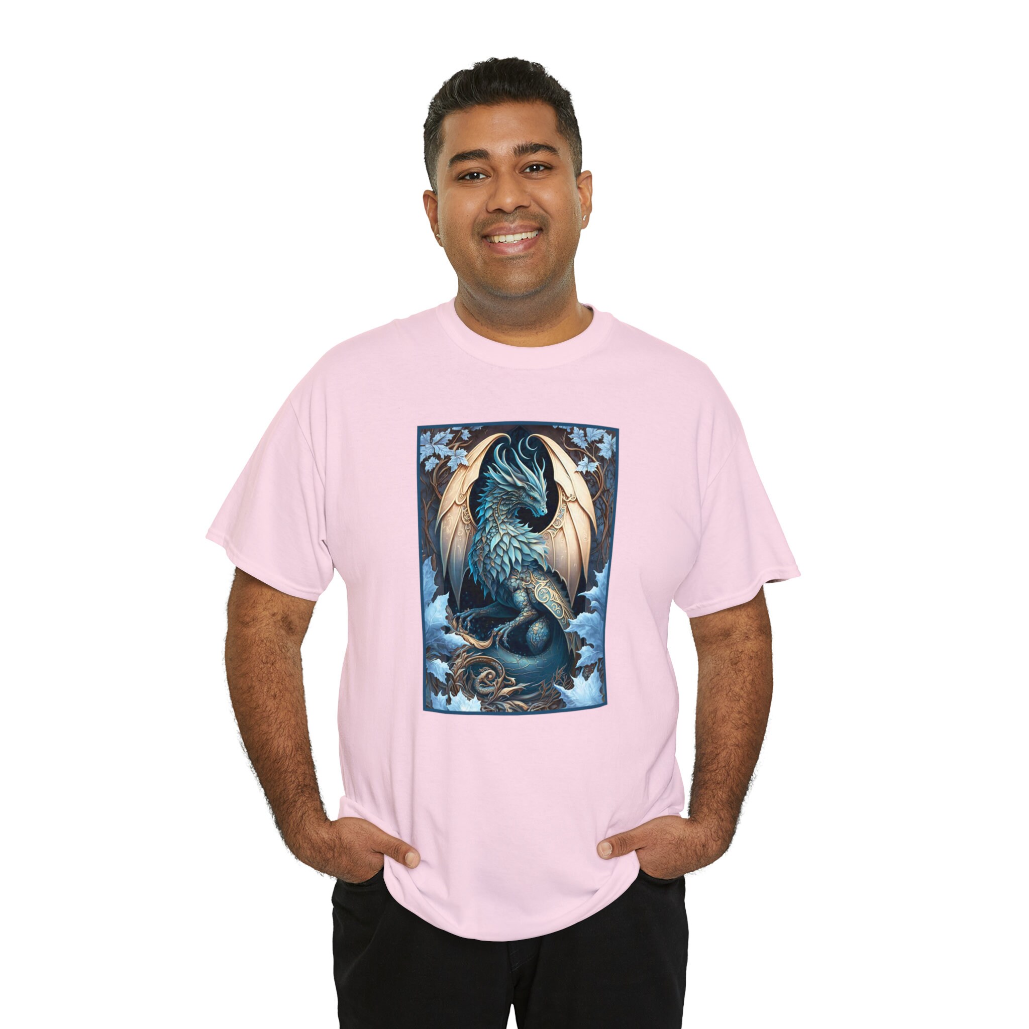 Winter Dragon Shirt, Winged Ice Dragon Tee, Dragon Lover Tshirt