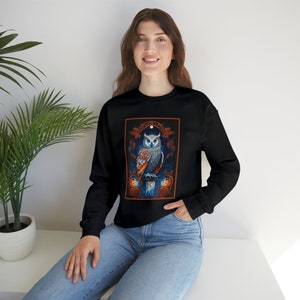 Owl Sweatshirt, Winter Owl Shirt, Snowy Owl Sweatshirt, Bird Lover, Wildlife, Spirit Animal, Magical Owl Gift, Gift for Owl Lover