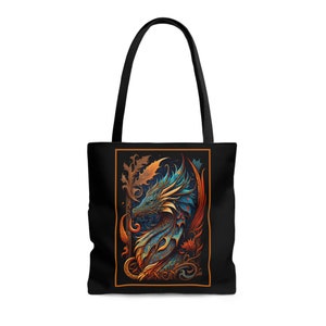 Dragon, Winged Dragon, Dragon Tote Bag, Magical Creatures, Magic, Spirit Animal, Gift, Birthday, Dragon Bag, Dragon Tote, Magic Dragon