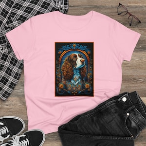Springer Spaniel T Shirt, Springer Shirt, English Spring Spaniel TShirt, Dog Tee, Dog Mom, Dog Lover, English Springer Spaniel, Ladies Shirt