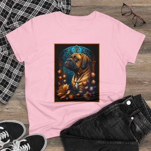 Bullmastiff Ladies Shirt, English Mastiff T-Shirt, Bull Mastiff Gift, Mastiff Lover, Mastiff Mom, Mastiff Dad, Mastiff Art, Mastiff Painting