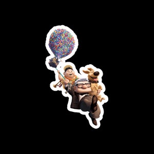 Disney Pixar up Character Stickers - Carl, Russell, Dug, Kevin ...
