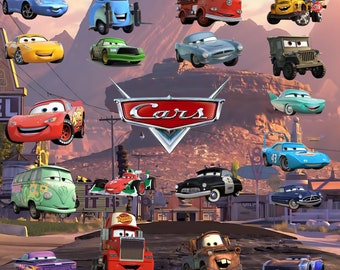Pixar Cars Character Stickers - Choose Your Favorite Racers - Durable, Waterproof Vinyl