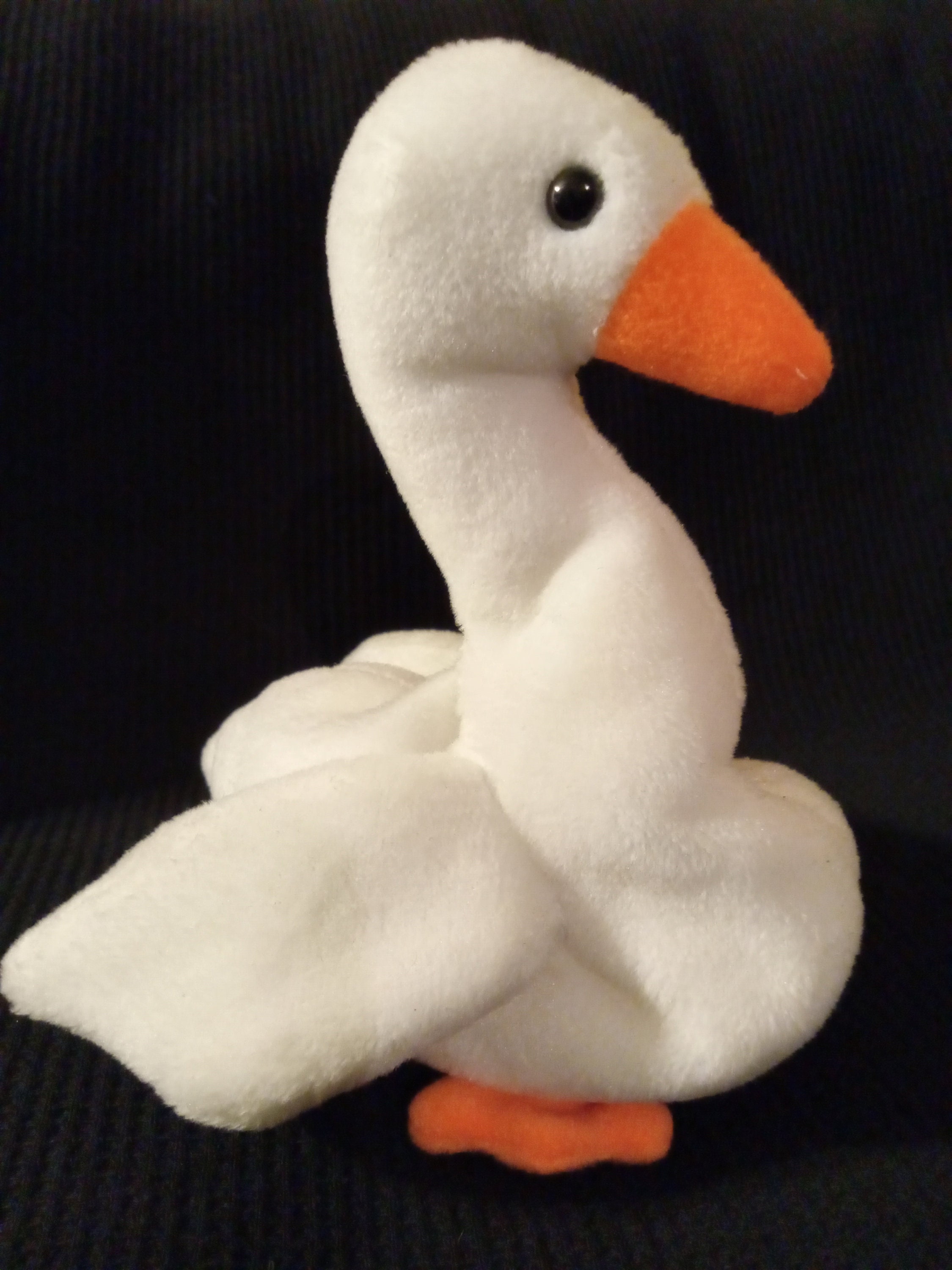 Ty Gracie Il Cigno Beanie Baby - Peluche Morbido 15 Cm Con Grandi Occhi - Collezionabile