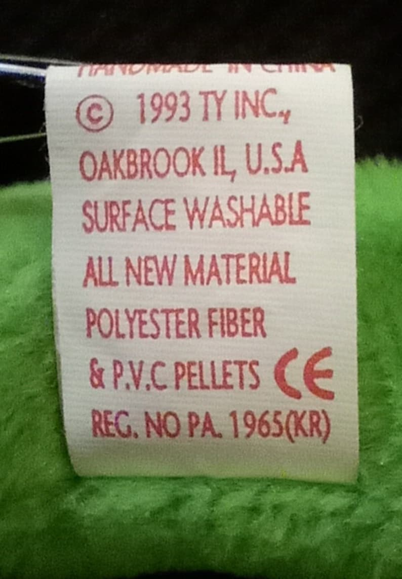 1993 Ty Beanie Baby Original 9 PVC Legs the Frog Etsy