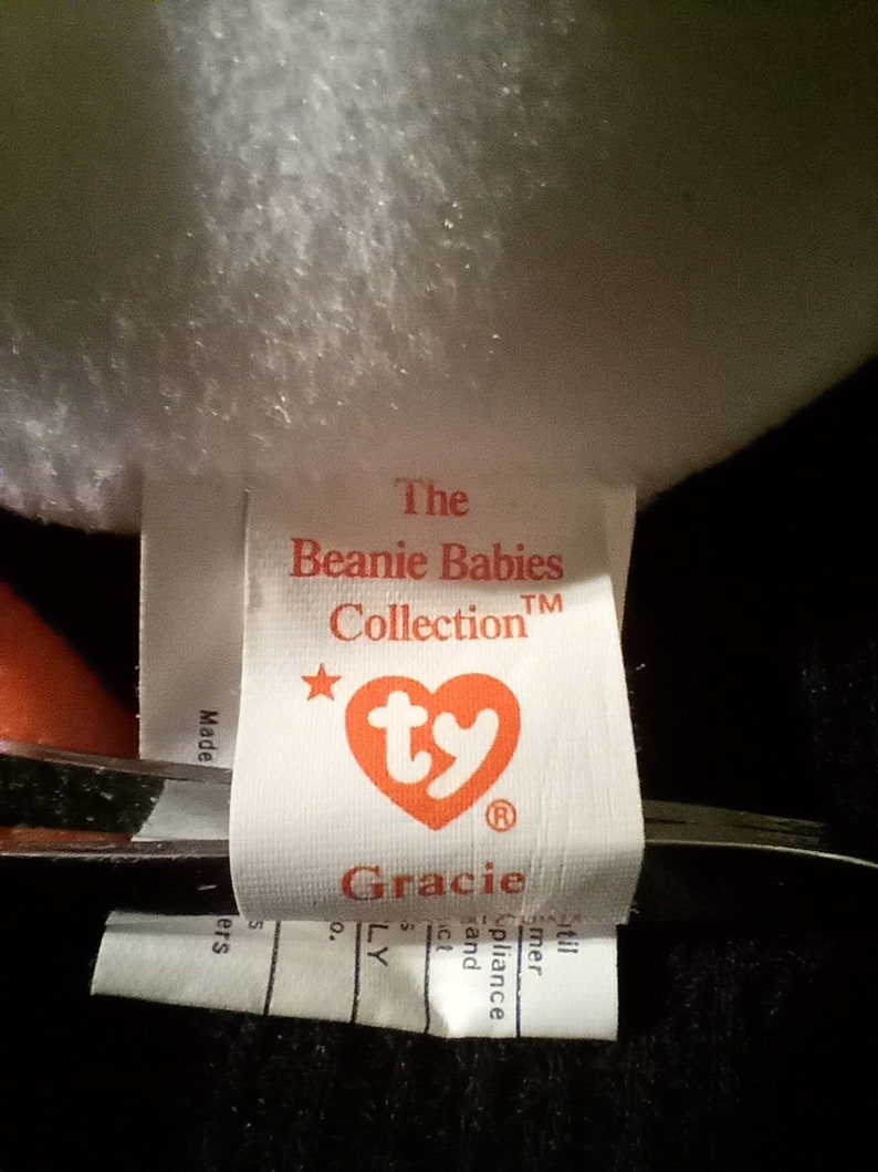 Ty Beanie Babies Gracie the Swan RARE Etsy