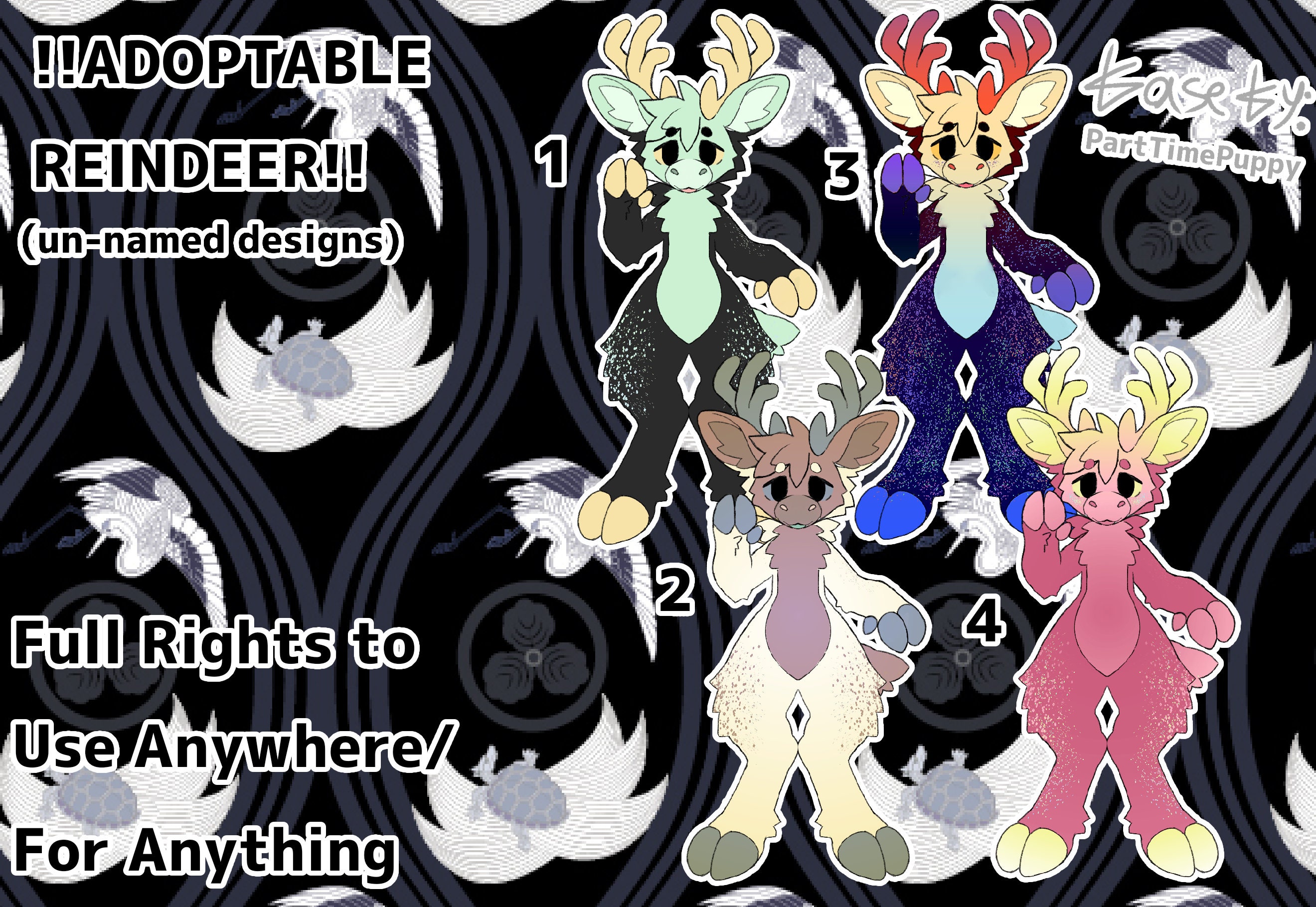 Adoptable Reindeer Fursona Designs Etsy Canada