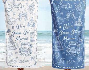 Custom Bachelorette Beach Towels, Coquette Future Mrs Pool Towels, Wedding Bridal Party Shower Favors, Bachelorette Engagement Towel Gift