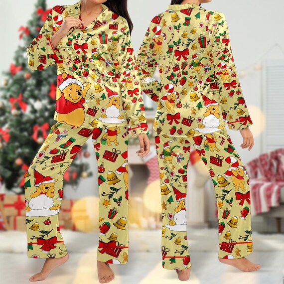 Winnie the Pooh Women Pajamas Set Pooh Bear Christmas Long Pajamas Tigger Family Matching Pyjamas Pooh Christmas Party Shirt Etsy