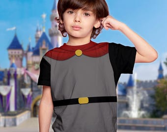 Disfraz de cosplay del Príncipe Felipe de La Bella Durmiente, camiseta de La Bella Durmiente de DN, disfraz de Halloween del Príncipe de DN, camiseta a juego de la película del Príncipe